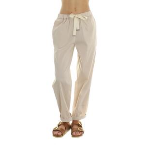 PANTALONE IN COTONE PANNA